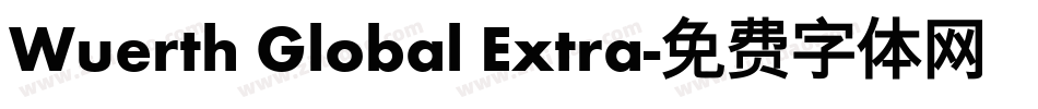 Wuerth Global Extra字体转换